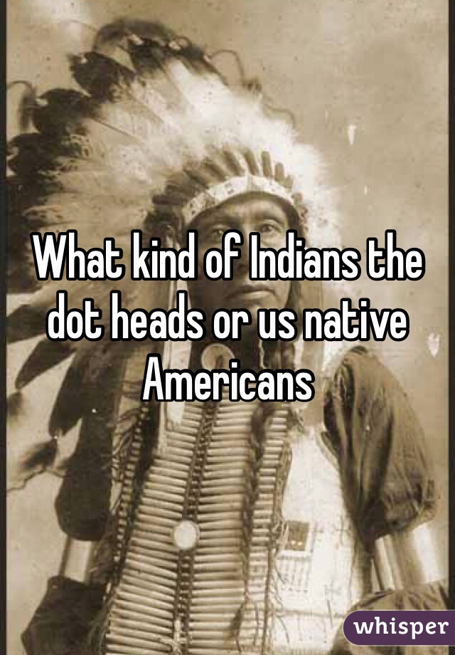 what-kind-of-indians-the-dot-heads-or-us-native-americans