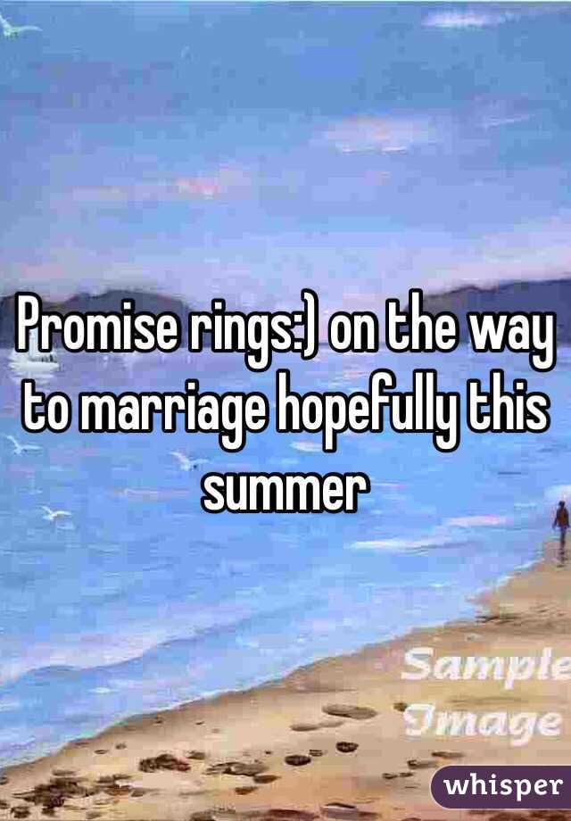 Promise rings:) on the way to marriage hopefully this summer 