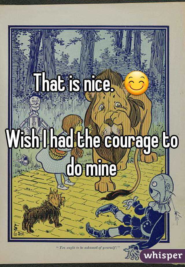 That is nice.  😊 
Wish I had the courage to do mine 