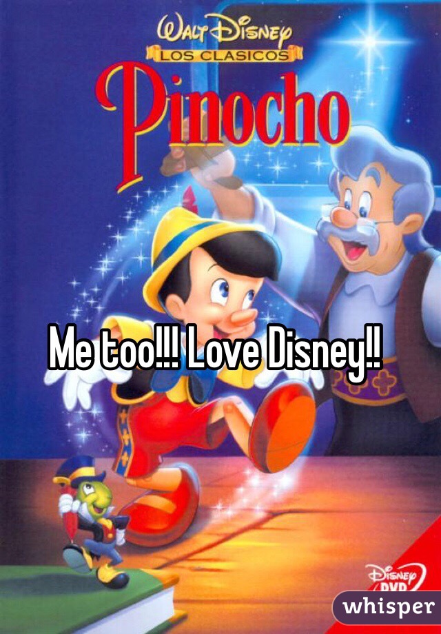 Me too!!! Love Disney!!