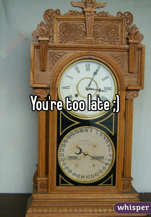 You're too late ;)
