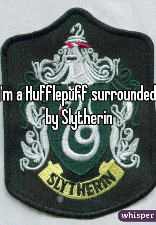 I'm a Hufflepuff surrounded by Slytherin