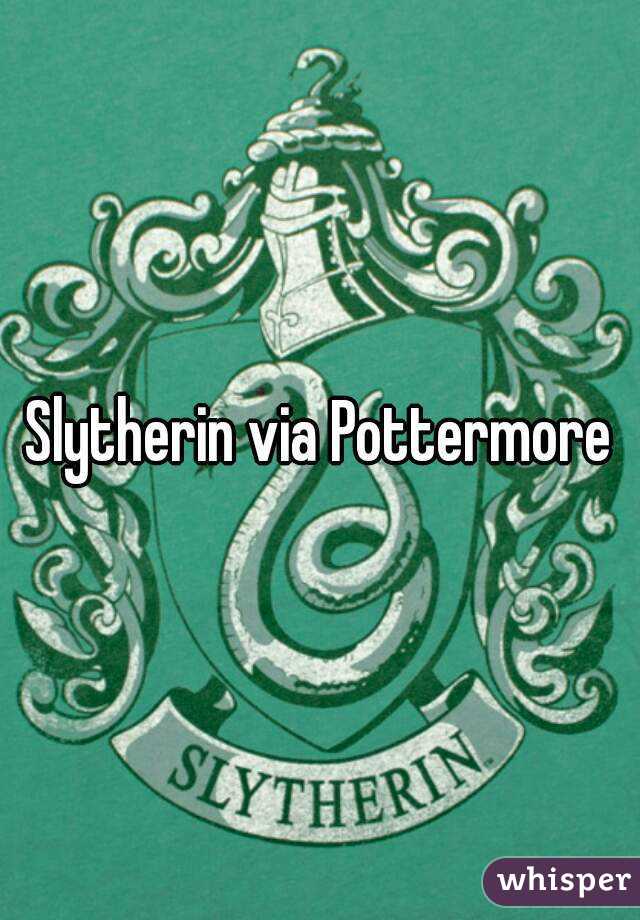 Slytherin via Pottermore