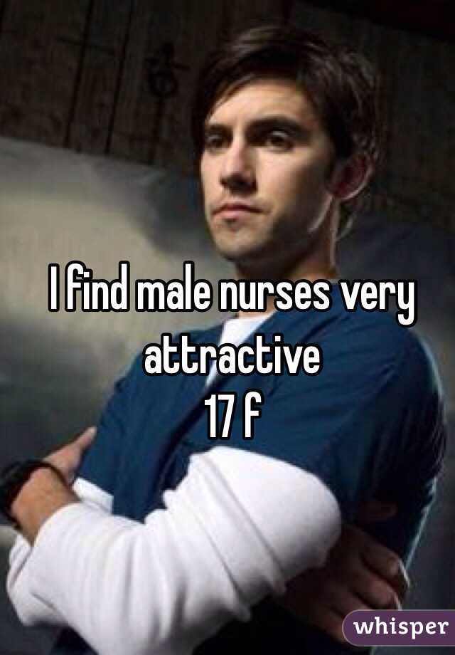 I find male nurses very attractive 
17 f
