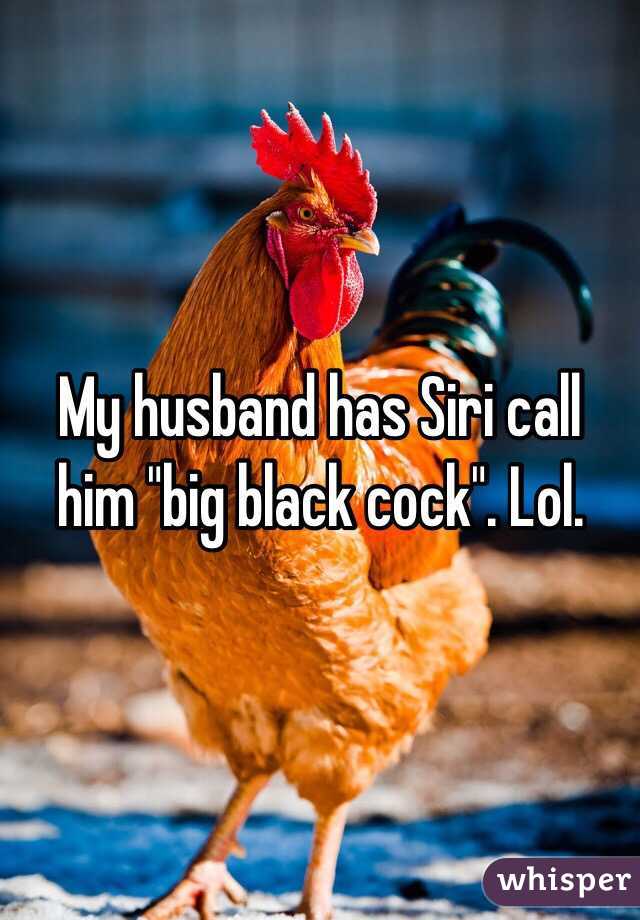 My husband has Siri call him "big black cock". Lol. 