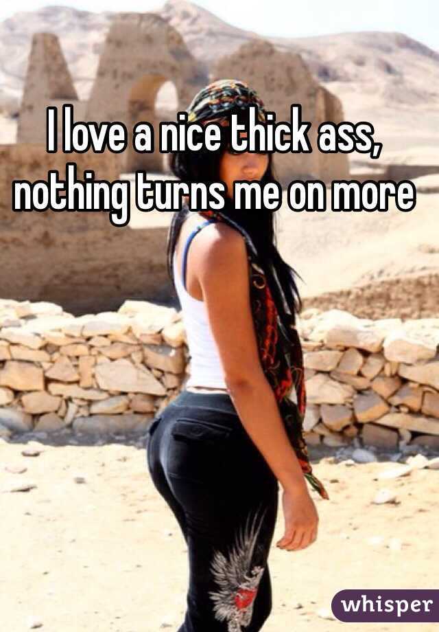 I love a nice thick ass, nothing turns me on more