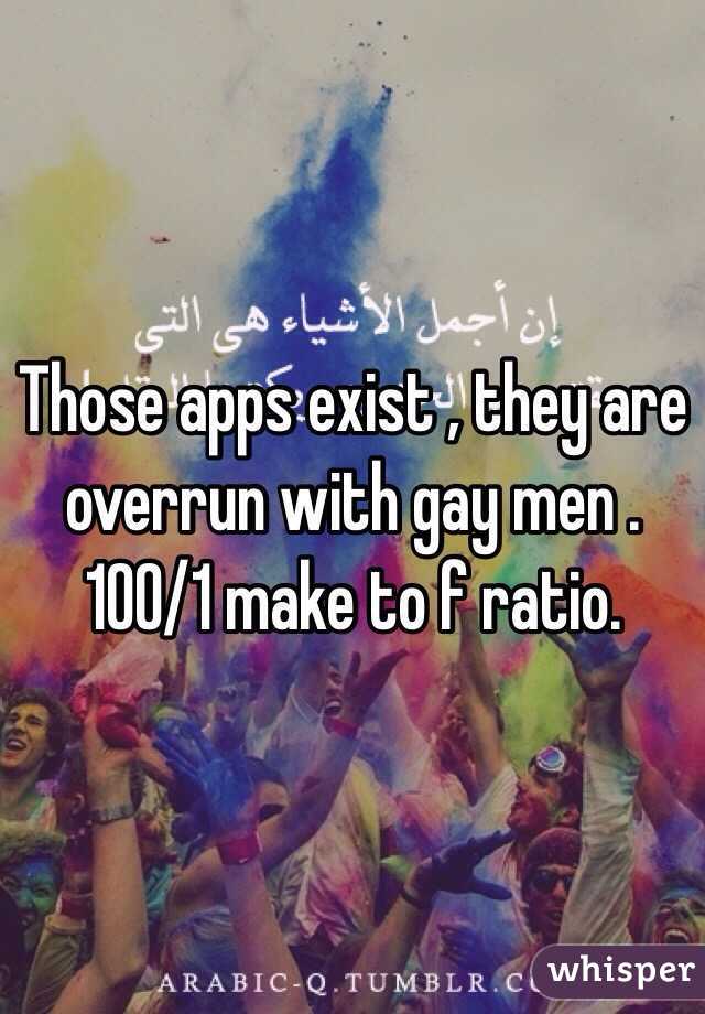 Those apps exist , they are overrun with gay men . 100/1 make to f ratio. 