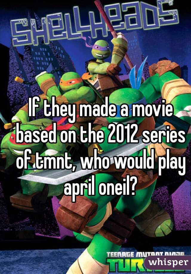 If they made a movie based on the 2012 series of tmnt, who would play april oneil?