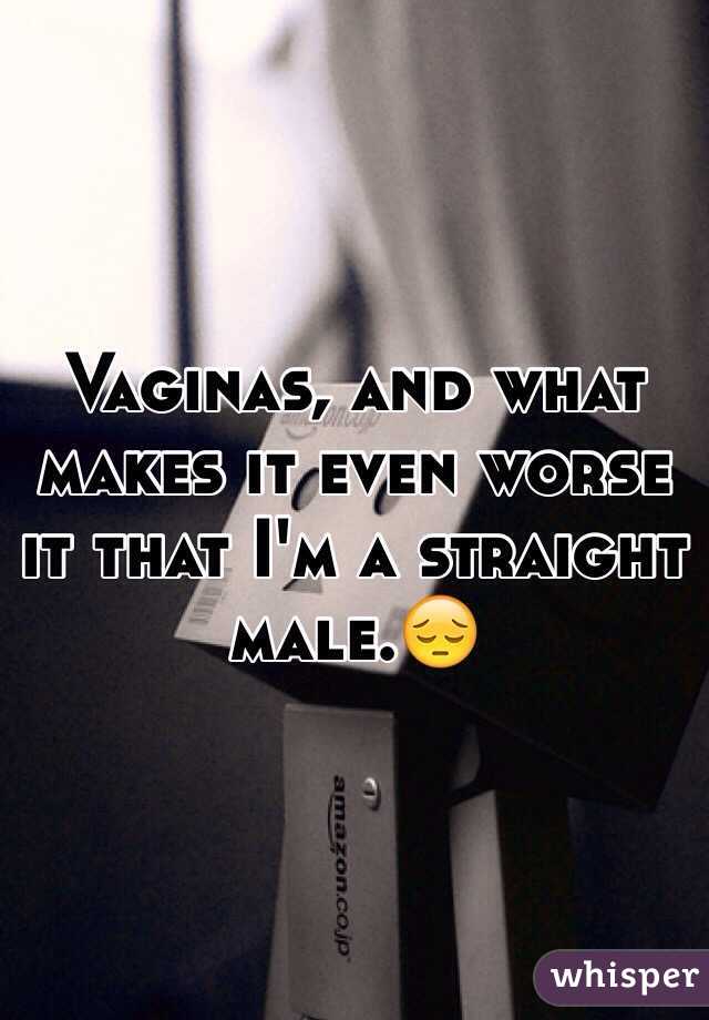 Vaginas, and what makes it even worse it that I'm a straight male.😔