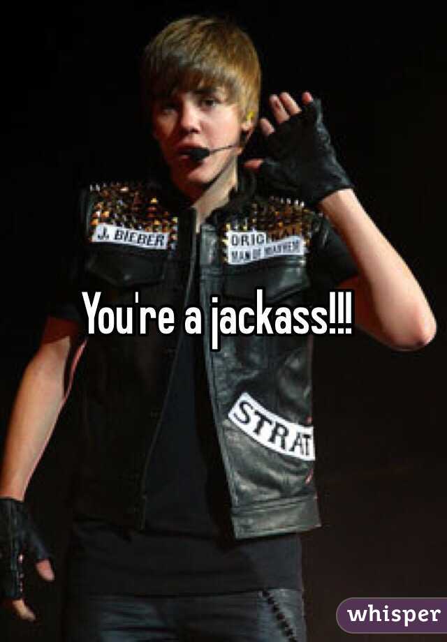 You're a jackass!!!
