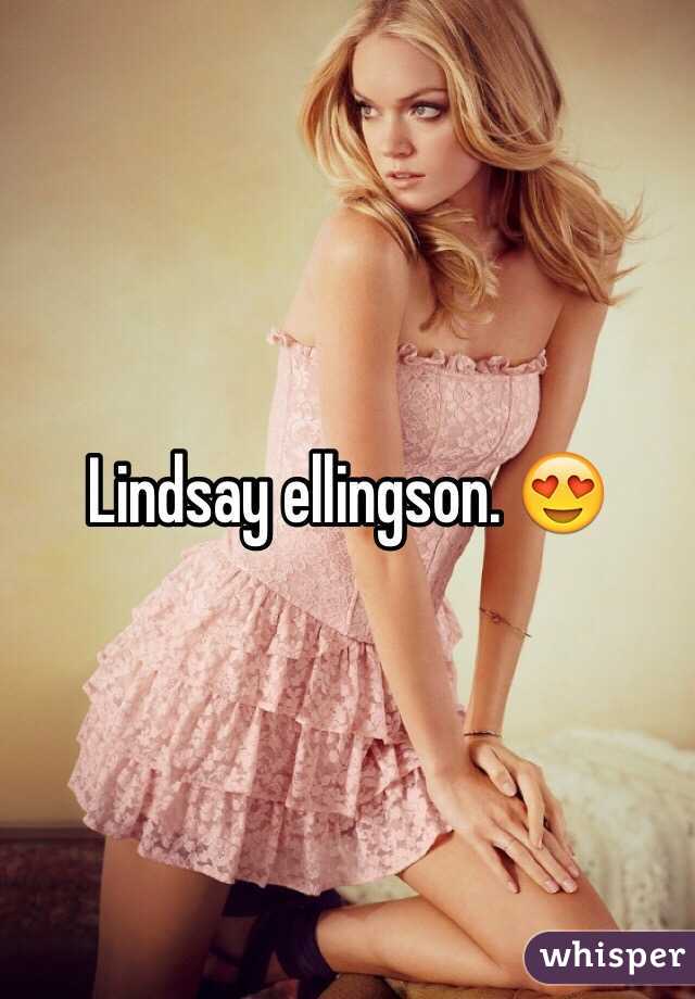 Lindsay ellingson. 😍