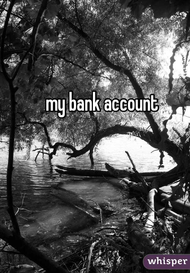 my bank account