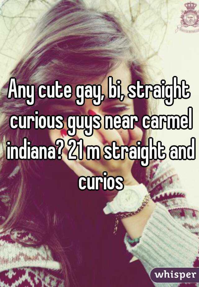 Any cute gay, bi, straight curious guys near carmel indiana? 21 m straight and curios