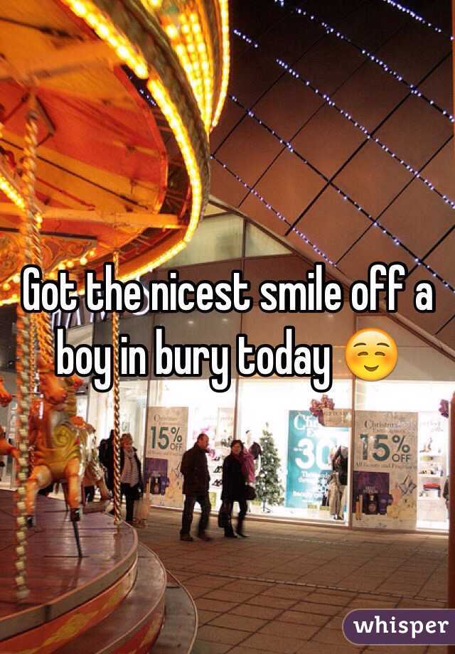Got the nicest smile off a boy in bury today ☺️