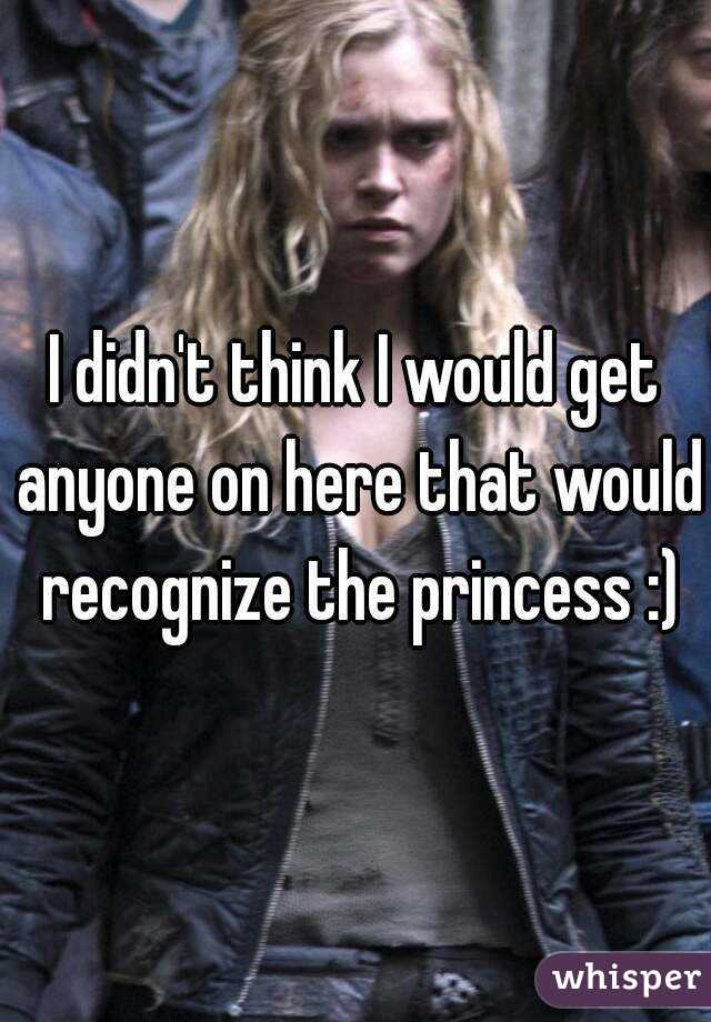 I didn't think I would get anyone on here that would recognize the princess :)