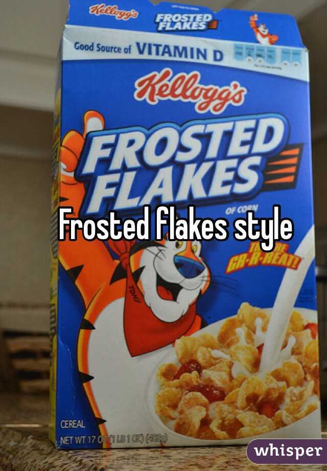 Frosted flakes style