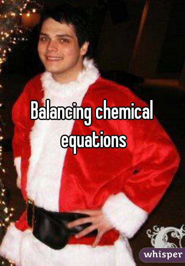 Balancing chemical equations