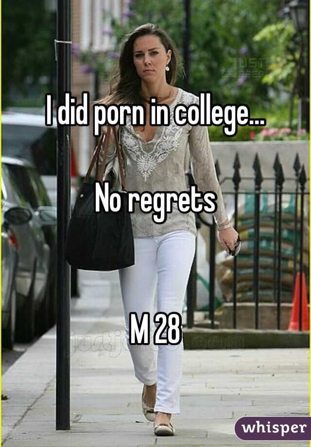 I did porn in college...

No regrets 


M 28