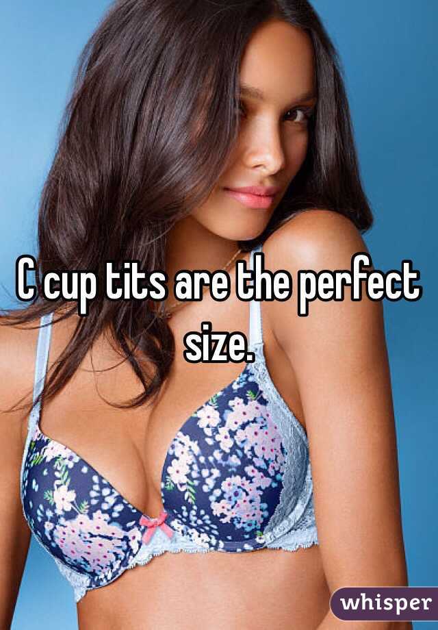 C cup tits are the perfect size.
