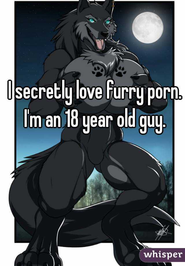 I secretly love furry porn. I'm an 18 year old guy. 