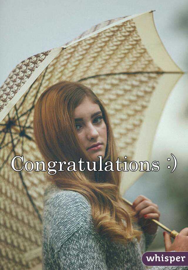 Congratulations :)