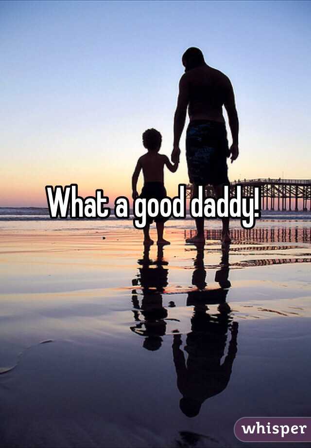 What a good daddy! 