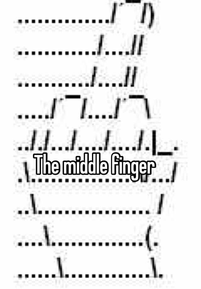 the-middle-finger