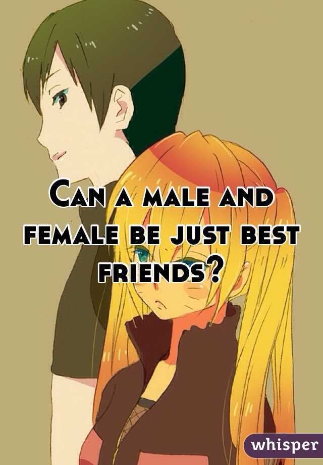 Can a male and female be just best friends? 