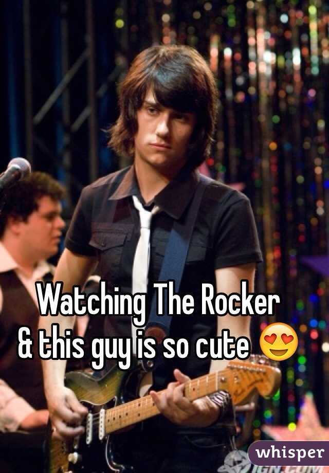 Watching The Rocker 
& this guy is so cute 😍