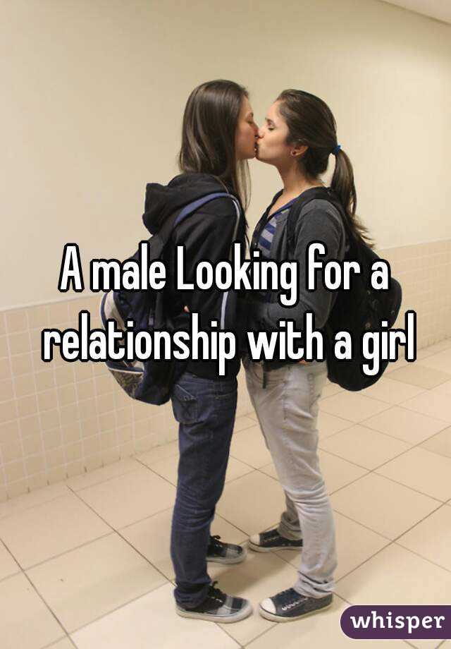 A male Looking for a relationship with a girl