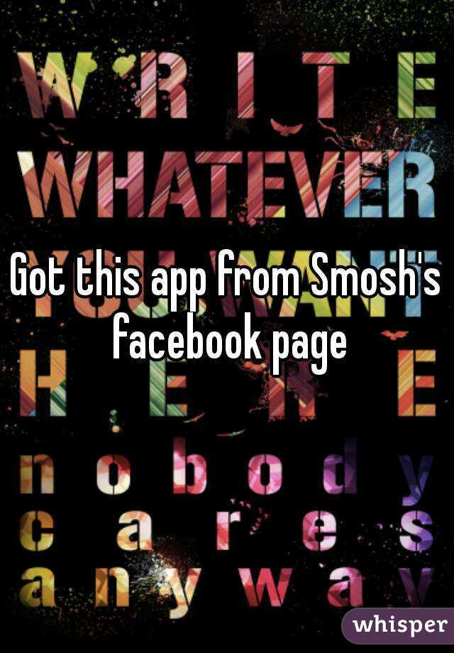 Got this app from Smosh's facebook page