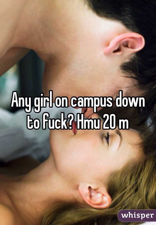 Any girl on campus down to fuck? Hmu 20 m