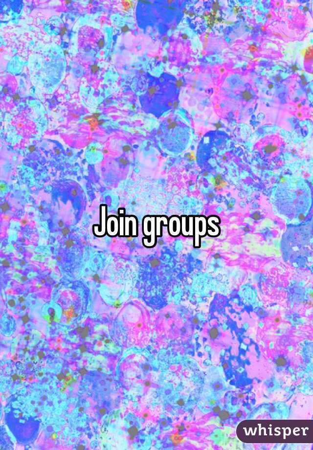 Join groups 