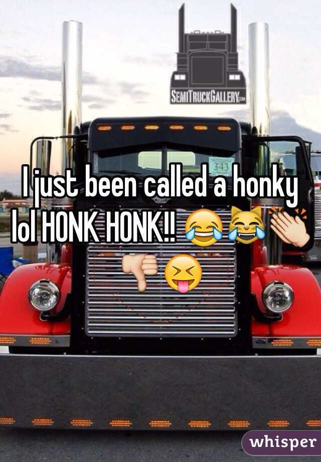 I just been called a honky lol HONK HONK!! 😂😹👏👎😝