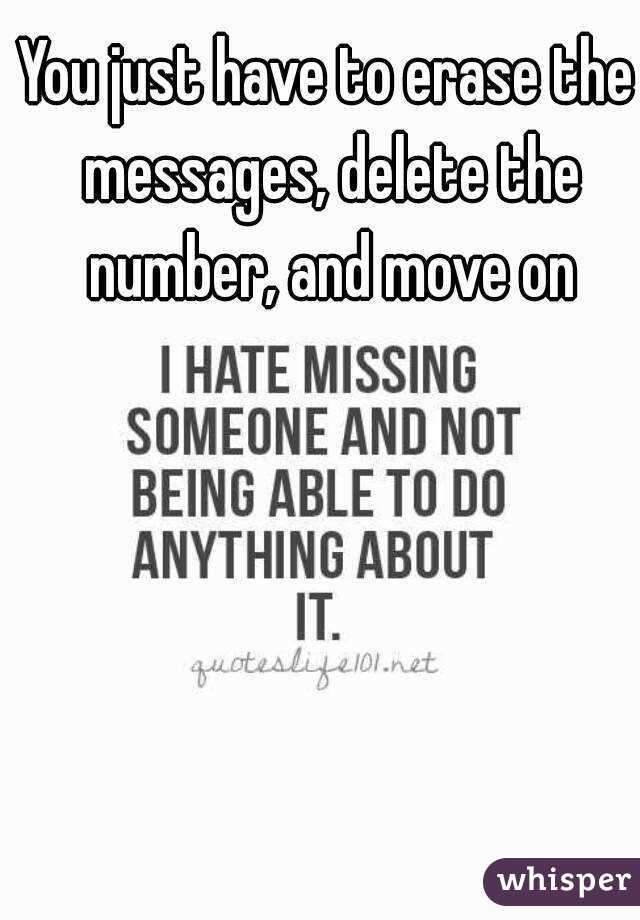 You just have to erase the messages, delete the number, and move on