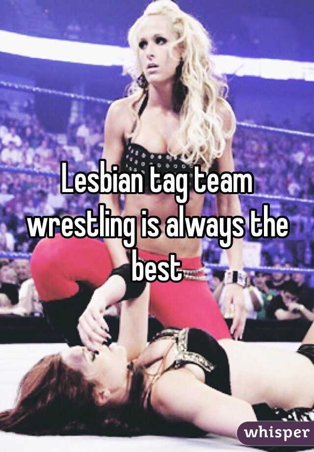 Lesbian tag team wrestling is always the best
