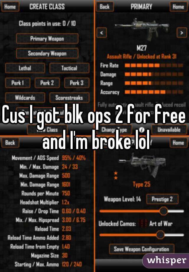 Cus I got blk ops 2 for free and I'm broke lol