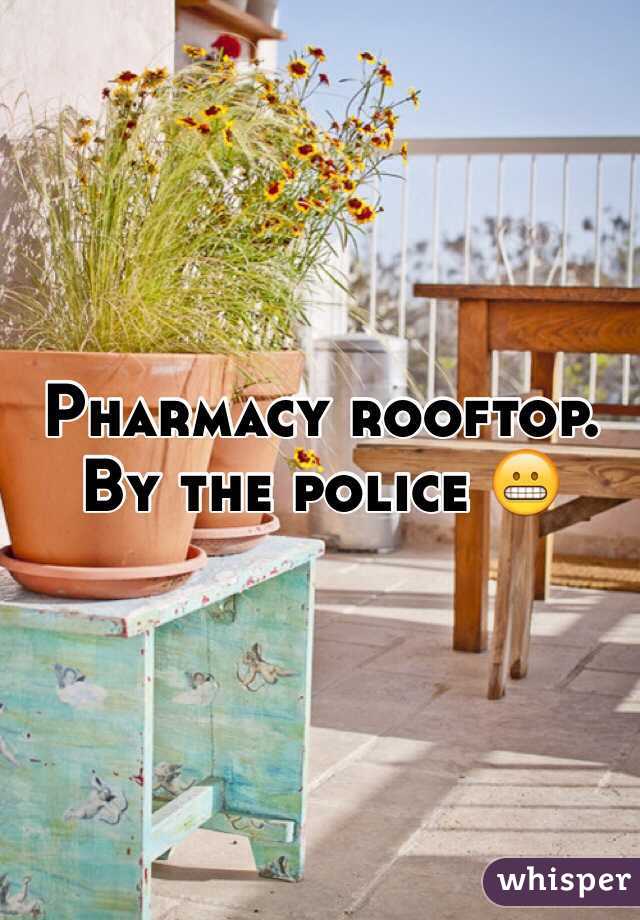 Pharmacy rooftop. By the police 😬