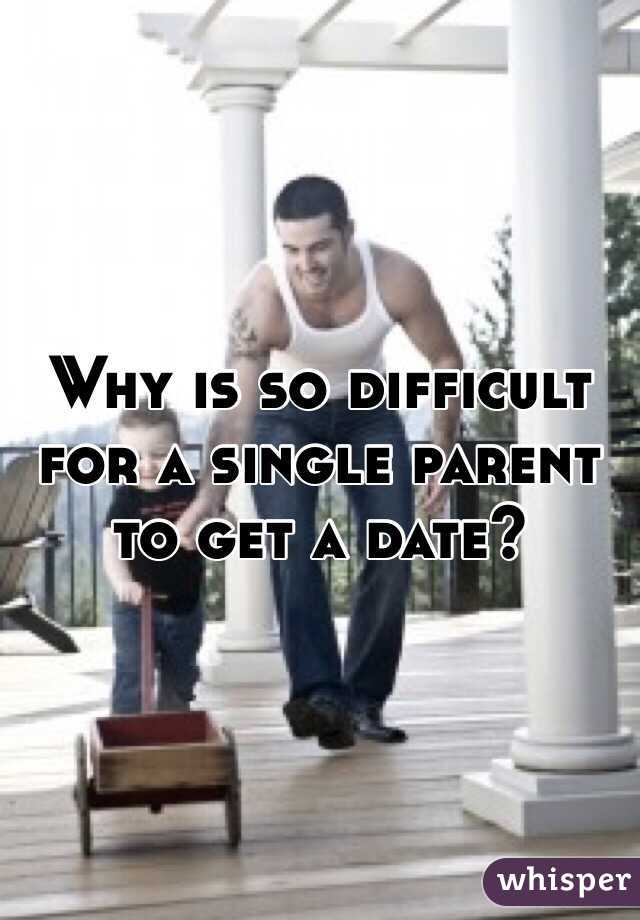 Why is so difficult for a single parent to get a date? 