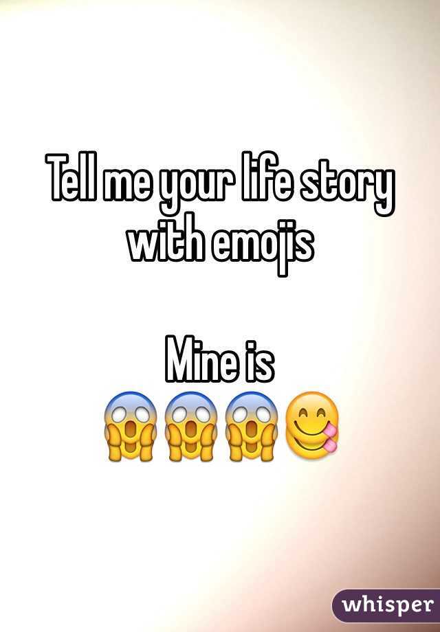 Tell me your life story with emojis 

Mine is
😱😱😱😋