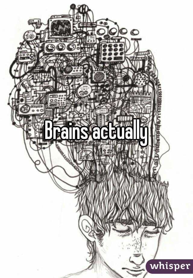 Brains actually