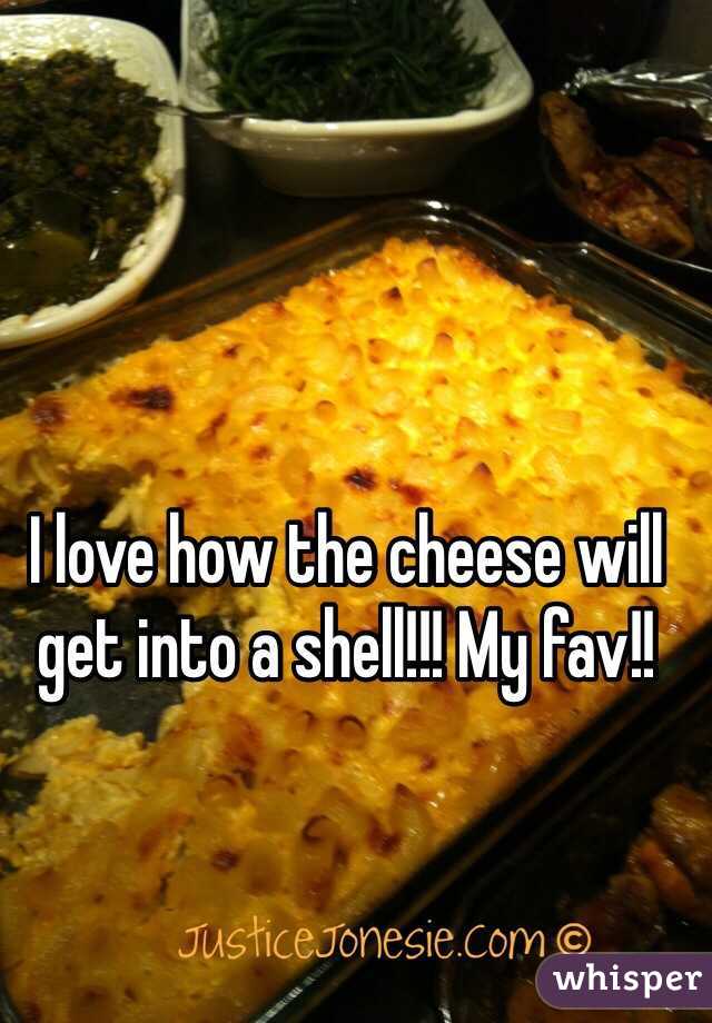 I love how the cheese will get into a shell!!! My fav!! 