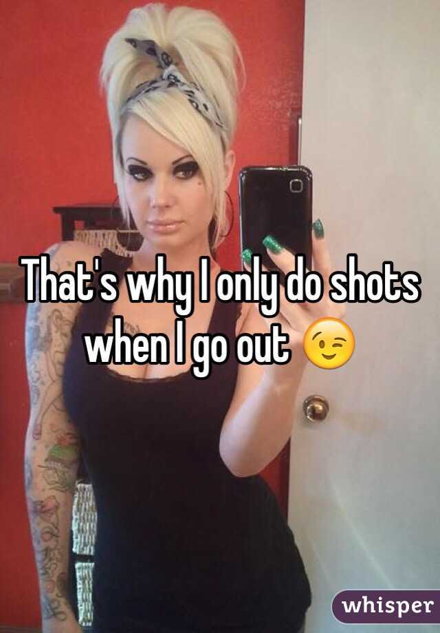 That's why I only do shots when I go out 😉