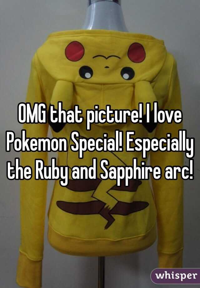 OMG that picture! I love Pokemon Special! Especially the Ruby and Sapphire arc!