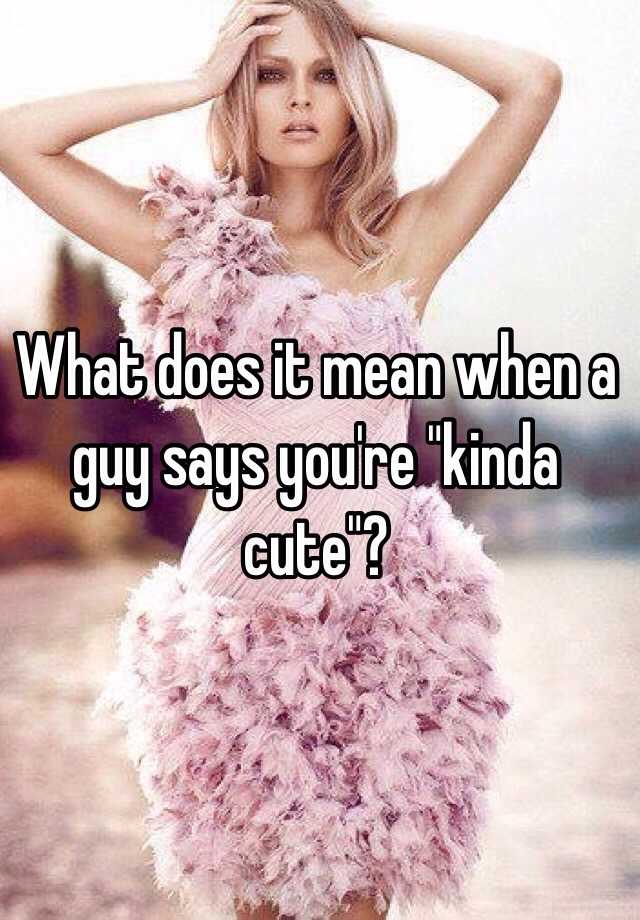 What Does Cute Mean In English