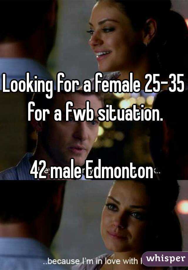 Looking for a female 25-35 for a fwb situation.

42 male Edmonton 
