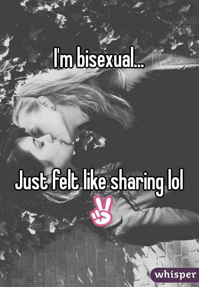 I'm bisexual...



Just felt like sharing lol ✌