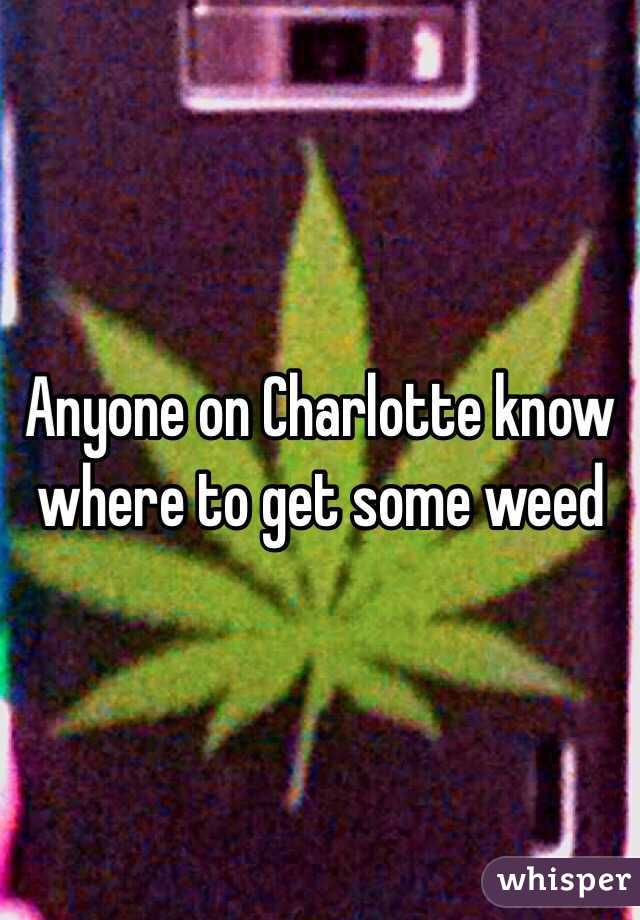 Anyone on Charlotte know where to get some weed