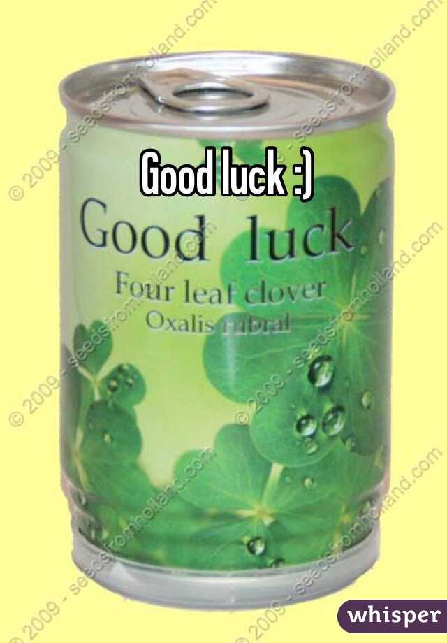 Good luck :) 