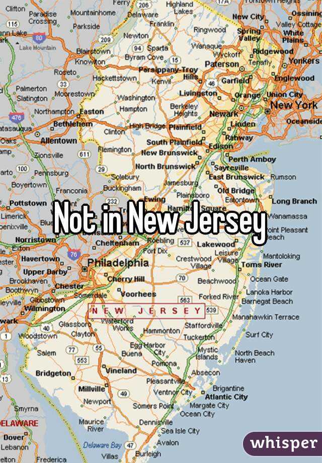 Not in New Jersey